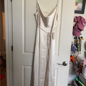 bohme Ivory Cowl Maxi Dress